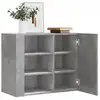Image de vidaXL Armoire murale gris béton 75x35x60 cm bois d'ingénierie