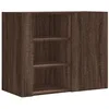 Image de vidaXL Armoire Murale chêne Marron 75x35x60 cm Bois d'ingénierie, Armoire Suspendue, Placard Mural, Armoire de Salle de Bain Murale, Armoire Flottante