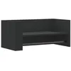 Image de vidaXL Étagère Murale Noir 70,5x35x30,5 cm Bois d'ingénierie, étagère Murale Cube, Organisateur Cube, étagère Flottante, Rangement Cube
