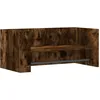 Image de vidaXL Étagère Murale chêne fumé 70,5x35x30,5 cm Bois d'ingénierie, étagère Murale Cube, Organisateur Cube, étagère Flottante, Rangement Cube