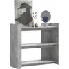 Image de vidaXL Table console gris béton 100x35x90 cm bois d'ingénierie