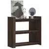 Image de vidaXL Table console chêne marron 100x35x90 cm bois d'ingénierie