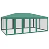 Image de Tente de fête avec 10 parois latérales en maille vert 6x4m PEHD
