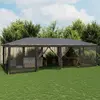Image de vidaXL Tente de fête avec 12 parois latérales maille anthracite 8x4 m