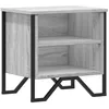 Image de vidaXL Table de Chevet Sonoma Gris 40x30x40 cm Bois d'ingénierie, Armoire, Armoire latérale, Support de téléphone, Table de Chevet