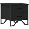 Image de Table de chevet noir 40x41x40 cm bois d'ingénierie