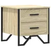 Image de vidaXL Table de Chevet chêne Sonoma 40x41x40 cm Bois d'ingénierie, Table d'appoint, Armoire de lit, Table d'appoint pour la Chambre, Table de Nuit