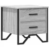 Image de vidaXL Table de Chevet Sonoma Gris 40x41x40 cm Bois d'ingénierie, Table d'appoint, Armoire de lit, Table d'appoint pour la Chambre, Table de Nuit