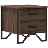 Image de vidaXL Table de Chevet chêne Marron 40x41x40 cm Bois d’ingénierie, Table d'appoint, Armoire de lit, Table d'appoint pour la Chambre, Table de Nuit