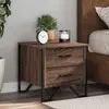 Image de vidaXL Table de chevet chêne marron 40x41x40 cm bois d’ingénierie