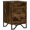 Image de vidaXL Table de Chevet chêne fumé 40x41x60 cm Bois d'ingénierie, Table d'appoint, Armoire de lit, Table d'appoint pour la Chambre, Table de Nuit
