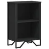 Image de vidaXL Bibliothèque Noir 50x31x74,5 cm Bois d'ingénierie, étagère, étagère à Livres, étagère de Rangement, Armoire de Rangement, Support à Livres