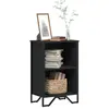 Image de vidaXL Bibliothèque noir 50x31x74,5 cm bois d'ingénierie