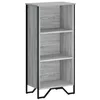 Image de Bibliothèque sonoma gris 50x31x106 cm bois d ingénierie