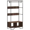 Image de vidaXL Armoire chêne Marron 90x50x180 cm Bois d'ingénierie, Armoire de Rangement, Organisateur de Garde-Robe, Armoire, Placard, Garde-Robe de Chambre