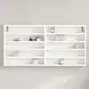 Image de vidaXL Armoire à vitrine blanc 100x8,5x50 cm bois d'ingénierie