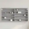 Image de vidaXL Armoire à vitrine sonoma gris 100x8,5x50 cm bois d'ingénierie