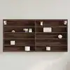 Image de vidaXL Armoire à vitrine chêne marron 100x8,5x50 cm bois d'ingénierie