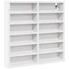 Image de Armoire à vitrine blanc 60x8,5x58 cm bois d ingénierie