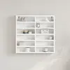 Image de vidaXL Armoire à vitrine blanc 60x8,5x58 cm bois d'ingénierie
