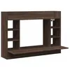 Image de vidaXL Bureau Mural chêne Marron 105x48x75 cm Bois d'ingénierie, Table Murale, Table Suspendue Murale, Bureau Mural avec Rangement