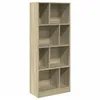 Image de vidaXL Bibliothèque chêne Sonoma 57x28,5x141 cm Bois d'ingénierie, étagère, étagère à Livres, Support de Livre, Armoire de Rangement