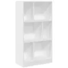 Image de vidaXL Bibliothèque Blanc 57x28,5x107,5 cm Bois d'ingénierie, étagère, étagère à Livres, Support de Livre, Armoire de Rangement, étagère de Rangement