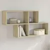 Image de vidaXL Étagère murale chêne sonoma 100x20x53 cm bois d'ingénierie