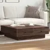 Image de vidaXL Table basse Chêne marron 90x90x28 cm Bois d'ingénierie