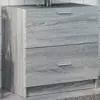 Image de vidaXL Meuble d'évier sonoma gris 59x37x59 cm bois d'ingénierie
