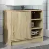 Image de vidaXL Armoire d'évier chêne sonoma 63x29x55 cm bois d'ingénierie