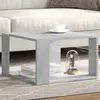 Image de vidaXL Table basse gris béton 51,5x51,5x30 cm bois d'ingénierie