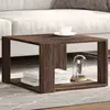 Image de vidaXL Table basse chêne marron 51,5x51,5x30 cm bois d'ingénierie