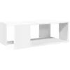 Image de vidaXL Table Basse Blanc 89,5x48x30 cm Bois d’ingénierie