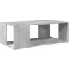 Image de vidaXL Table Basse Gris béton 89,5x48x30 cm Bois d'ingénierie