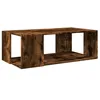 Image de vidaXL Table Basse chêne fumé 89,5x48x30 cm Bois d'ingénierie