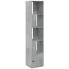 Image de vidaXL Bibliothèque Gris béton 40x36x189 cm Bois d'ingénierie, étagère à Livres, Porte-Livres, Support à Livres, Armoire de Rangement
