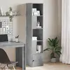 Image de vidaXL Bibliothèque gris béton 40x36x189 cm bois d'ingénierie
