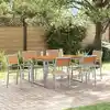 Image de vidaXL Ensemble de salle à manger pour jardin 7 pcs Gris