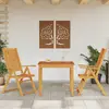 Image de vidaXL Ensemble à manger de jardin 3 pcs 85x85x74 cm Bois d'acacia solide