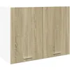Image de vidaXL Armoire Suspendue Lyon Chêne Sonoma 80 x 31 x 60 cm Bois d'ingénierie