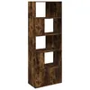 Image de vidaXL Bibliothèque chêne fumé 70x36x189 cm Bois d'ingénierie, étagère, étagère à Livres, Support à Livres, Meuble de Rangement, étagère de Rangement