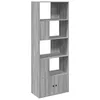 Image de vidaXL Bibliothèque Sonoma Gris 70x36x189 cm Bois d'ingénierie