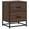 Image de vidaXL Table de Chevet chêne Marron 40x31x50 cm Bois d'ingénierie