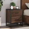 Image de vidaXL Table de chevet chêne marron 40x31x50 cm bois d'ingénierie