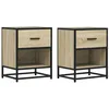 Image de vidaXL Tables de Chevet 2 pcs chêne Sonoma 40x31x50 cm Bois ingénierie