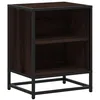 Image de vidaXL Table de Chevet chêne Marron 40x31x50cm Bois d'ingénierie métal, Table d'appoint, Armoire de lit, Table d'appoint pour Chambre, Table de Nuit