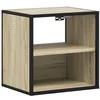 Image de vidaXL Table de Chevet Murale chêne Sonoma 40x31x39,5 cm, Armoire, Table d'appoint, Armoire de lit, Armoire de Chevet, Table de Nuit