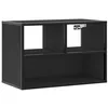 Image de vidaXL Meuble TV Noir 60x31x39,5 cm Bois d'ingénierie et métal