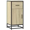 Image de vidaXL Buffet chêne Sonoma 35,5x35x76 cm Bois d'ingénierie et métal, Armoire de Rangement, Meuble d'entrée, Meuble d'appoint